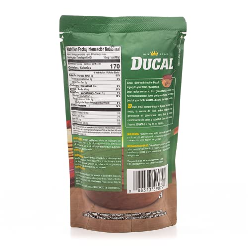Goya Ducal Refried Red Beans heated in microwave for fast prep