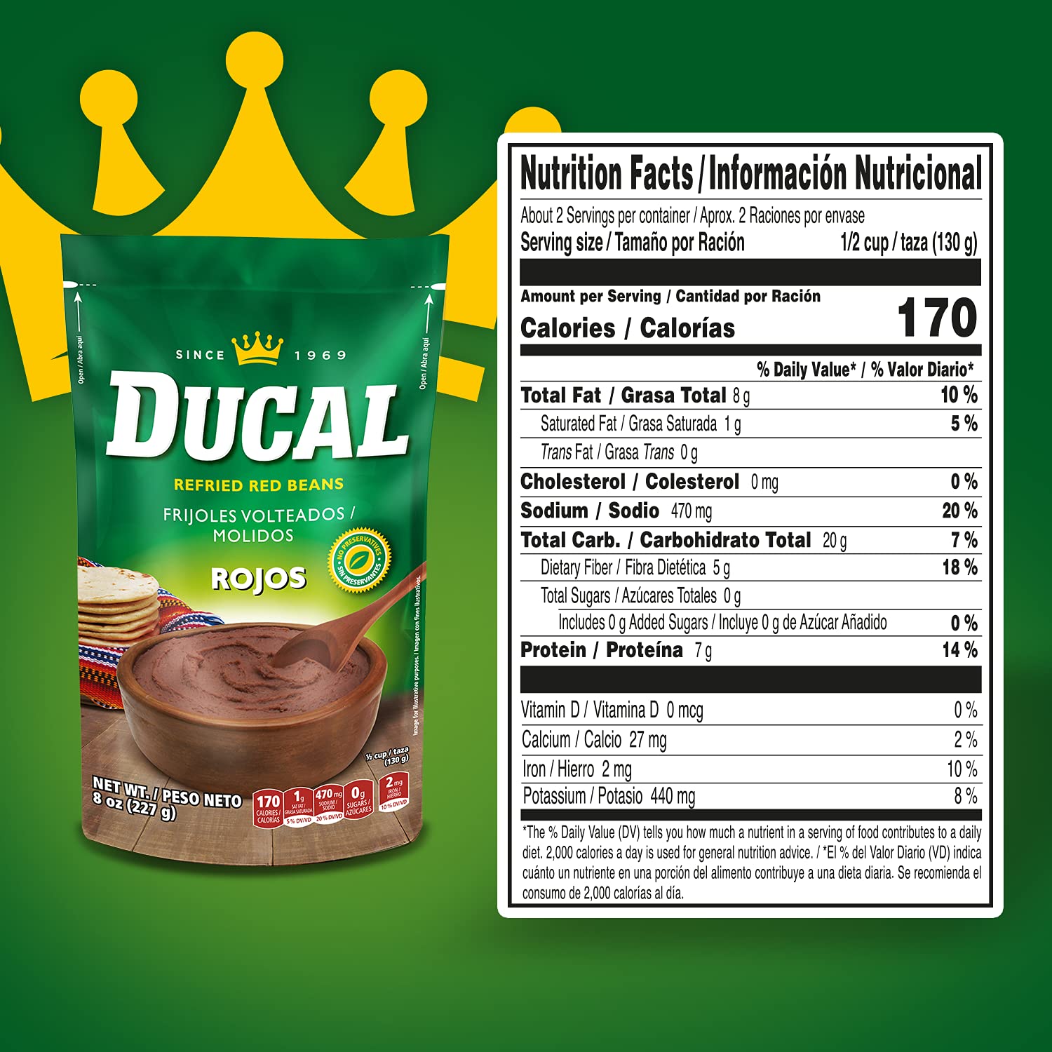 Goya Ducal Refried Red Beans used as a filling with tortillas