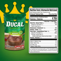 Goya Ducal Refried Red Beans used as a filling with tortillas