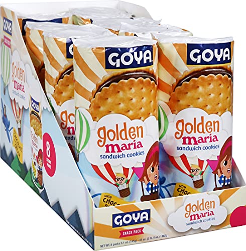 Goya Golden Maria cookies in a lunchbox for a snack.