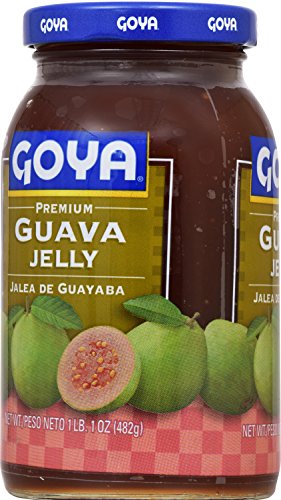 Goya Guava Jelly drizzled on ice cream for dessert garnish