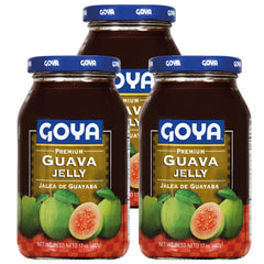 Goya Guava Jelly spread on toast for a quick, tropical breakfast.