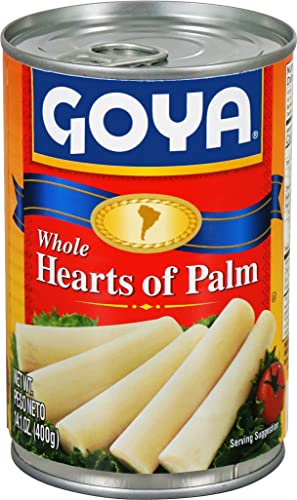 Goya hearts of palm ready-to-eat for quick meal preparation.
