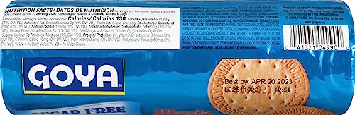 Goya Maria Cookies Sugar Free close-up texture with subtle sweetness