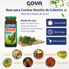 Goya Recaito base warming in a pot for a quick, flavorful meal