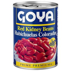 Goya red kidney beans in a bowl as salad topping.