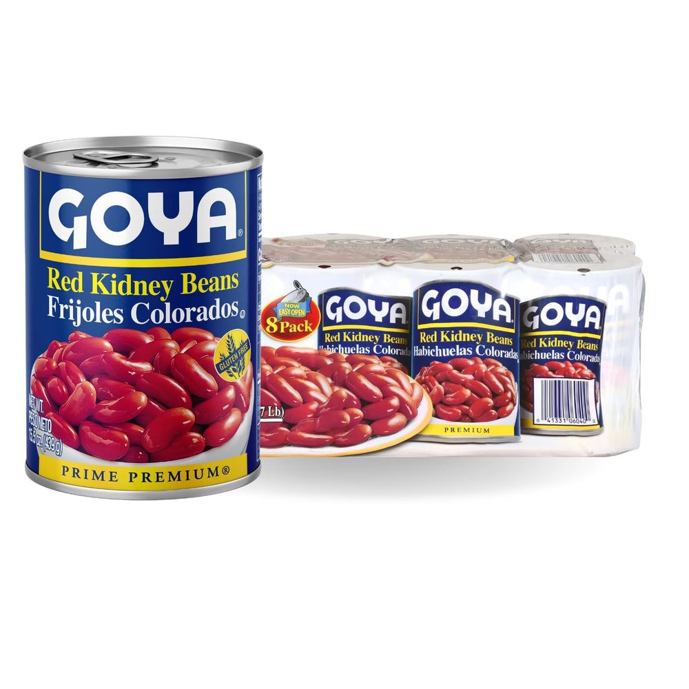 Goya red kidney beans front can for easy weeknight meals.
