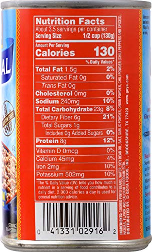 Goya Refried Pinto Beans heat-ready dish with a creamy texture