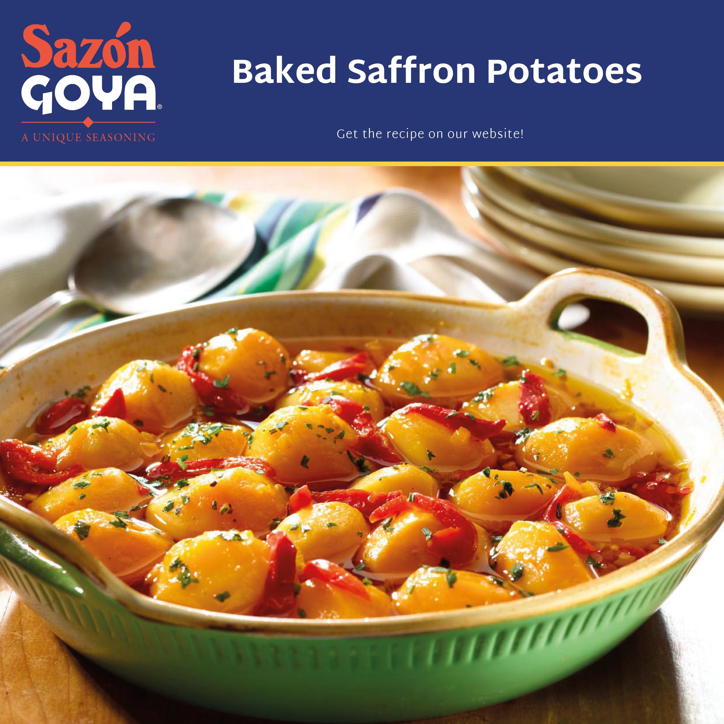 Goya Sazón saffron in a pan demonstrates quick flavor boost for meals