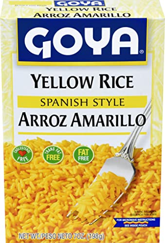 Goya Yellow Rice Mix cooking step image shows easy stovetop preparation