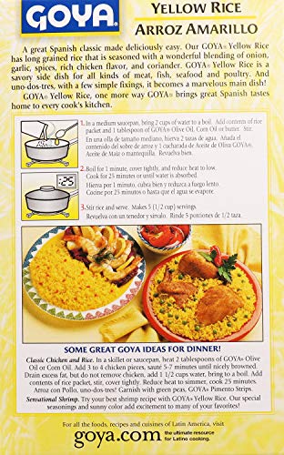Goya Yellow Rice Mix serving ideas image for versatile sides and mains