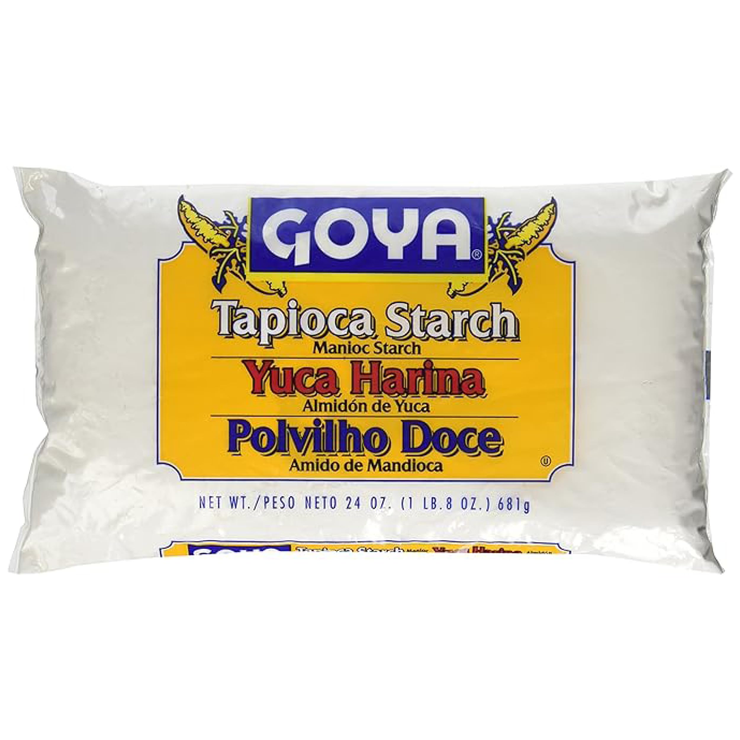 Goya Yuca Flour bag on kitchen counter, versatile gluten-free baking option
