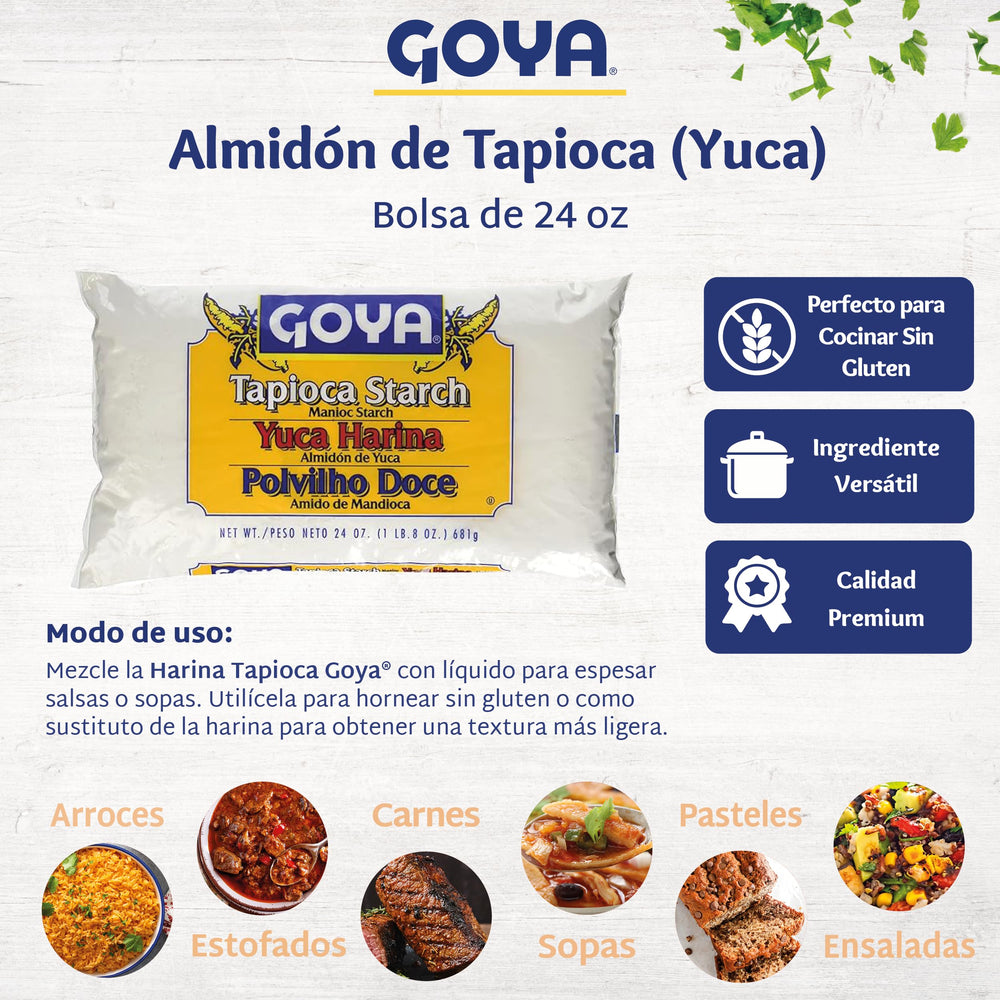 Kitchen scene with Goya Yuca Flour ready for gluten-free baking