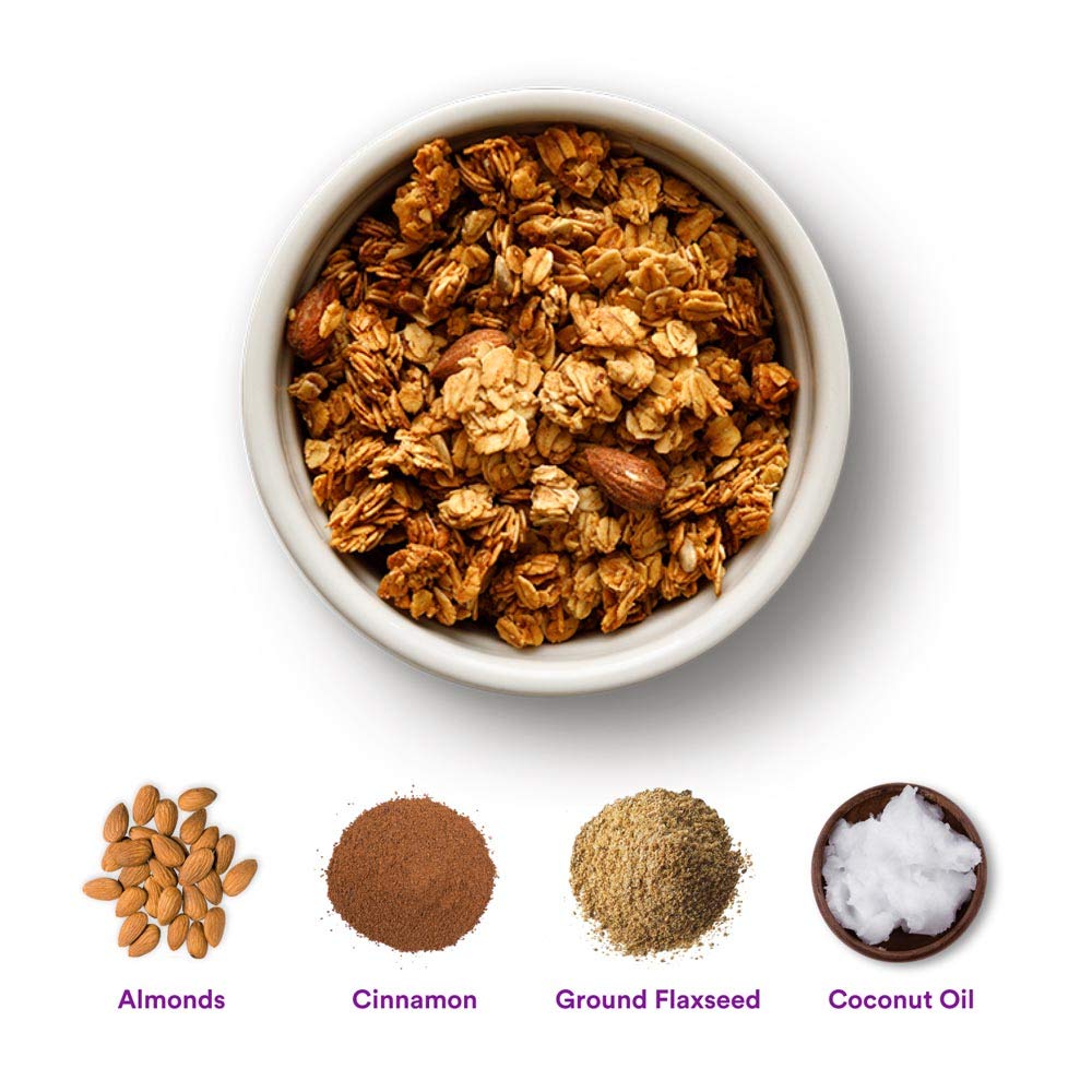 gr8nola THE ORIGINAL crunchy almonds close-up showcasing texture and plant protein.