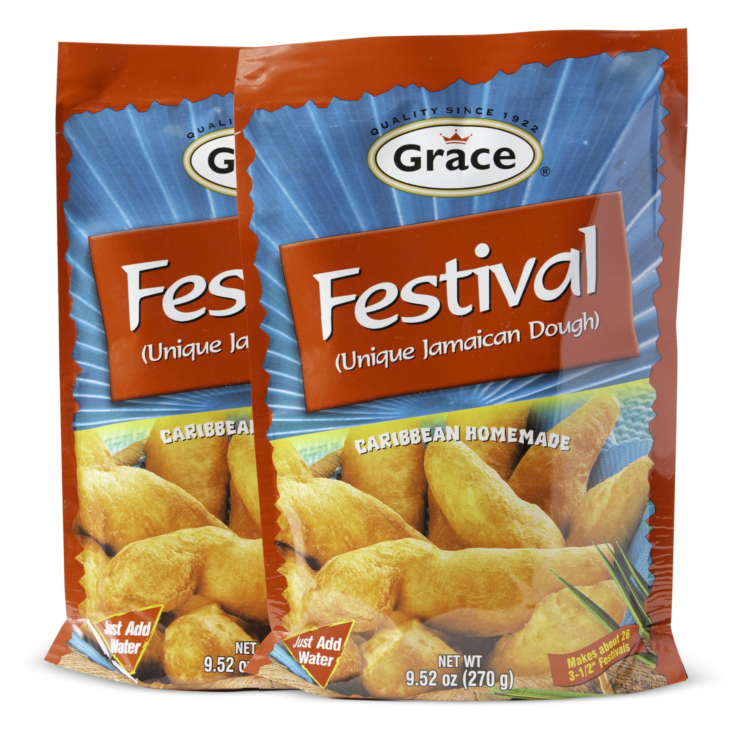 Grace Festival Mix pack front shows the two-pack box ready for Caribbean cooking