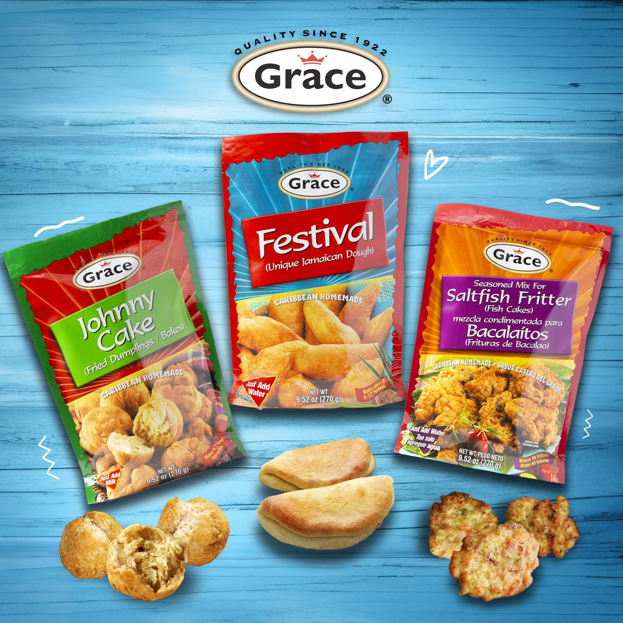 Grace Festival Mix served on plate invites family meals and Caribbean snack moments