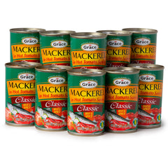 Grace hot spicy mackerel tomato sauce 5.5oz pack ideal for quick meals