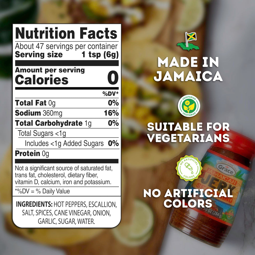Grace Jamaican Jerk Seasoning two-jar pack; great pantry staple for Jamaican cooking.
