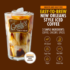 Grady's Cold Brew concentrate being poured for ready-to-drink moments.