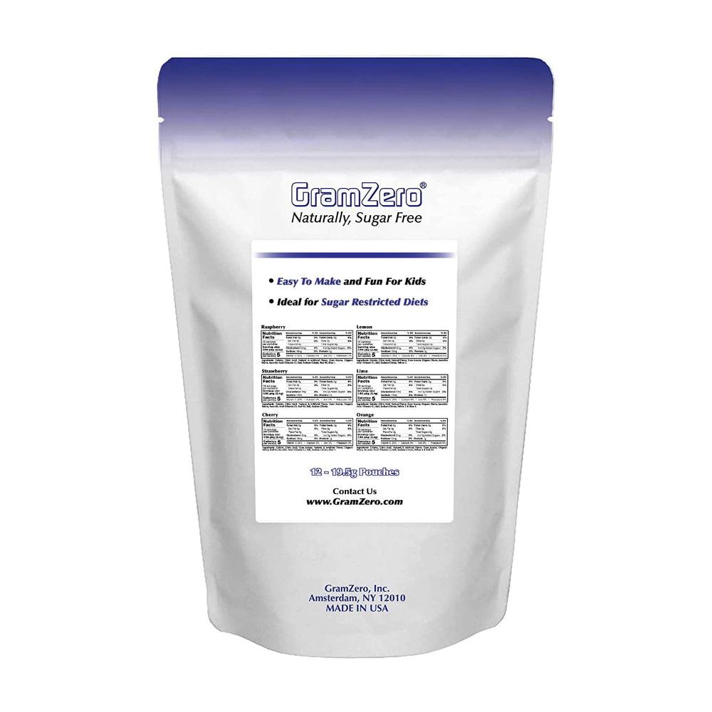 Assorted GramZero flavors ideal for low-carb desserts