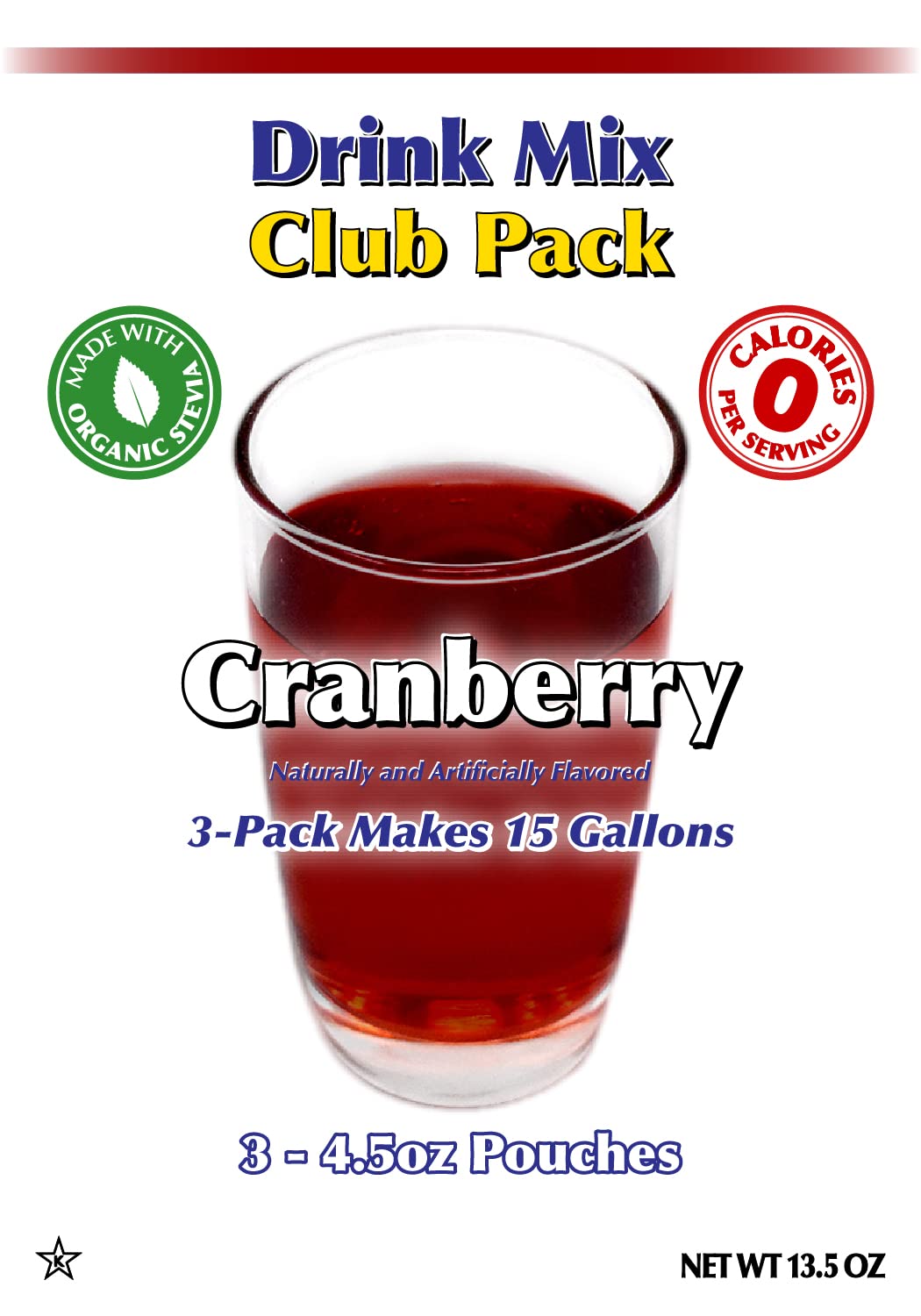 GramZero Cranberry mix supports keto drinks with natural stevia sweetness