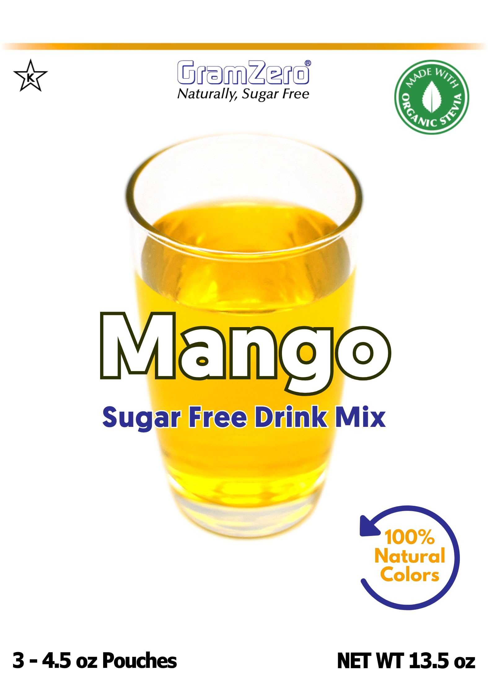 GramZero Loaded Tea using Mango mix for flavorful energy drinks.