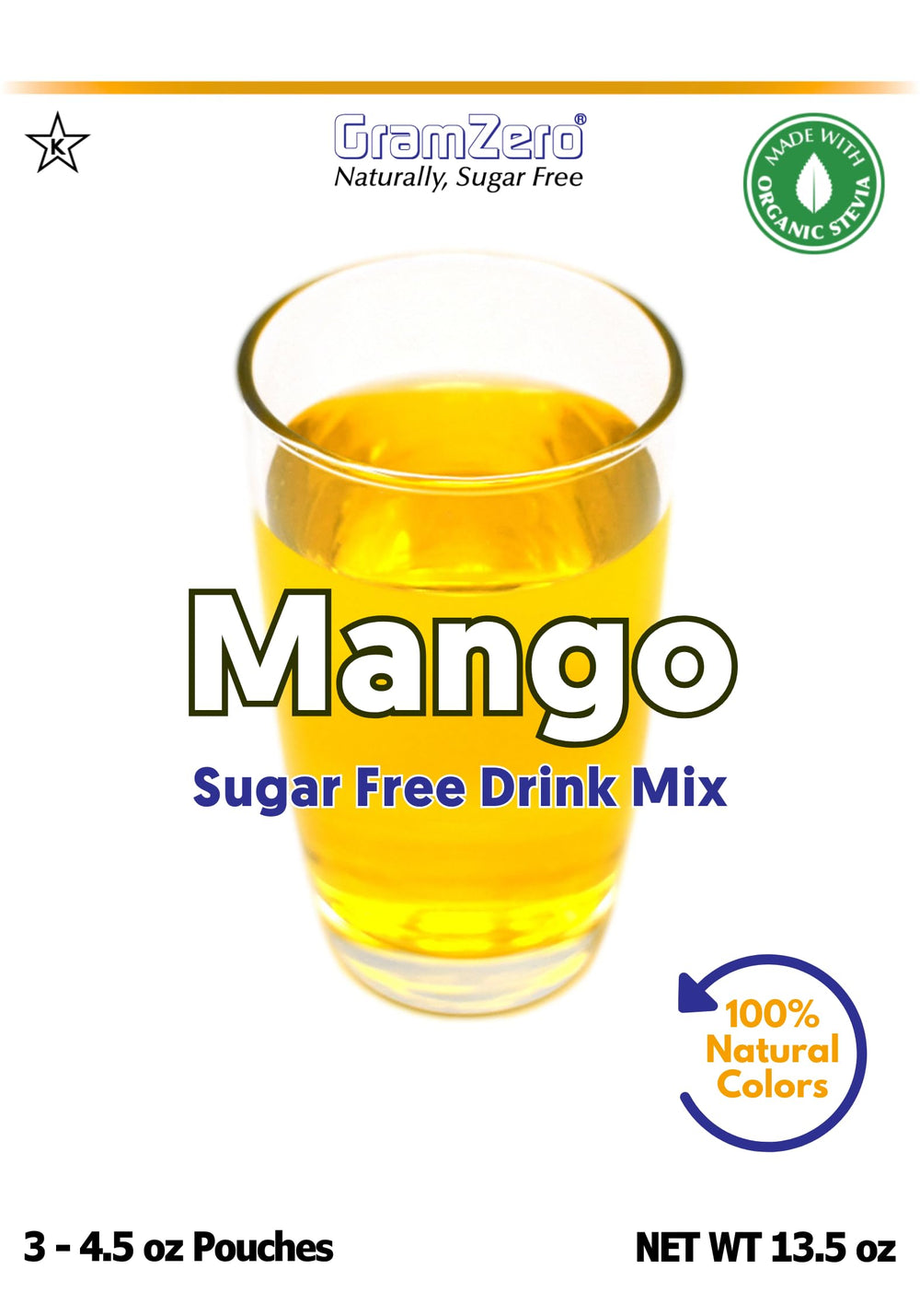 GramZero Loaded Tea using Mango mix for flavorful energy drinks.