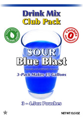 GramZero Sour Blue Blast pour dissolving in water for keto drinks