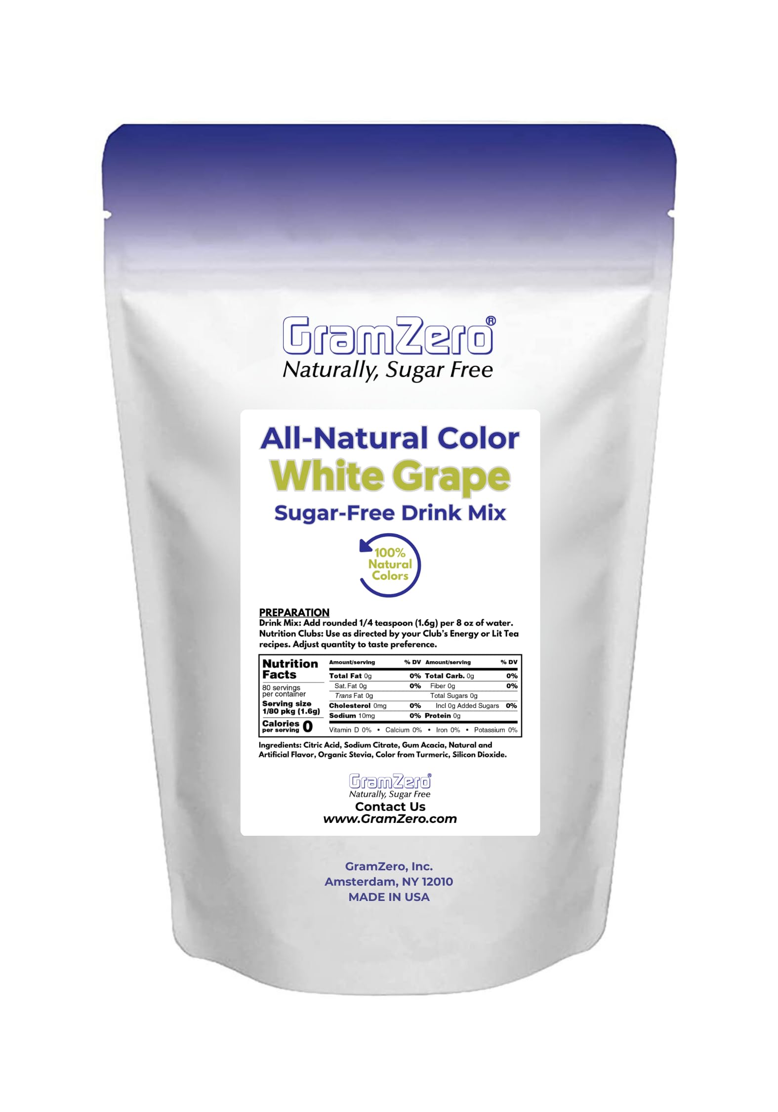 GramZero used in nutrition clubs to craft loaded tea with zero sugar.