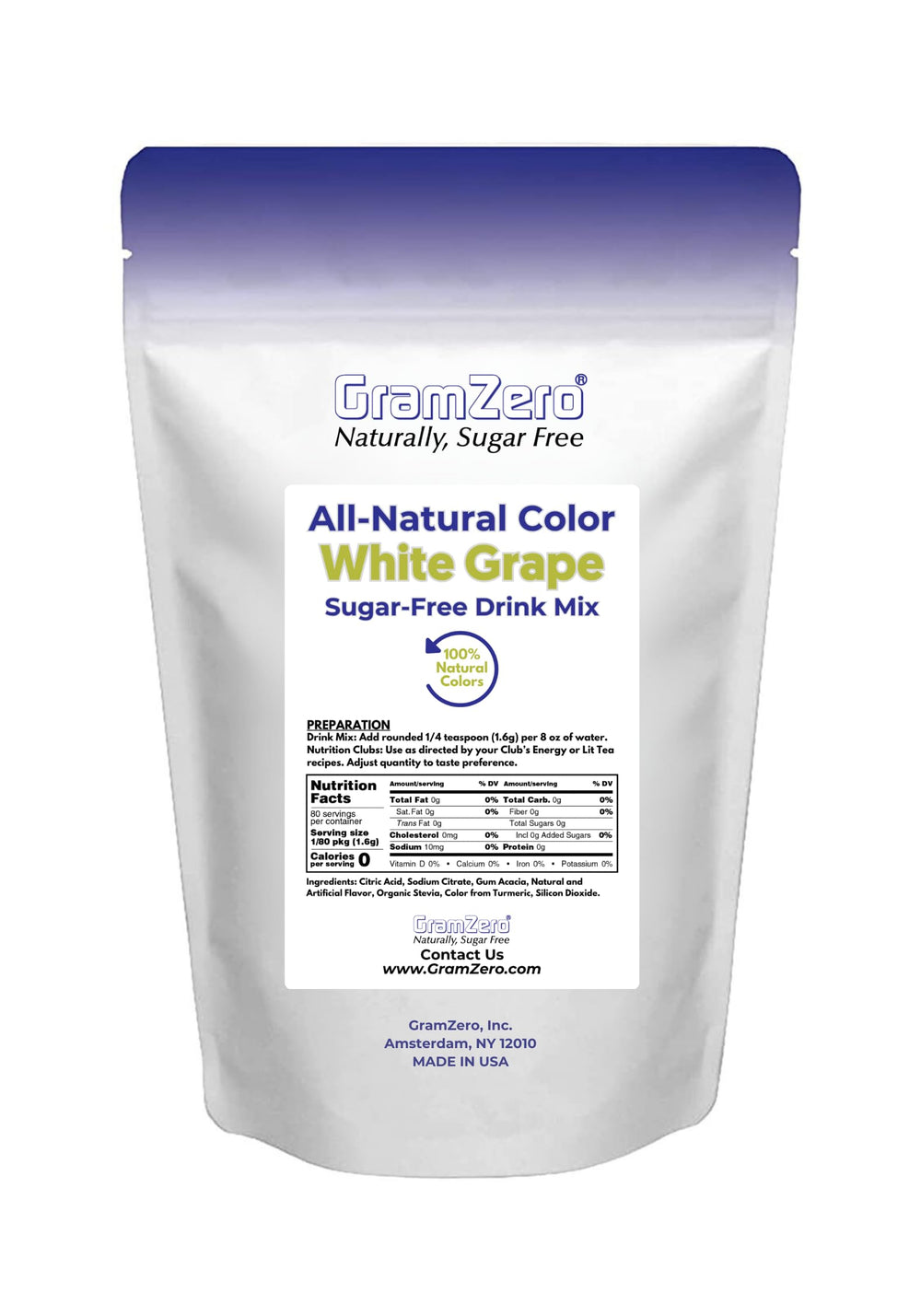 GramZero used in nutrition clubs to craft loaded tea with zero sugar.