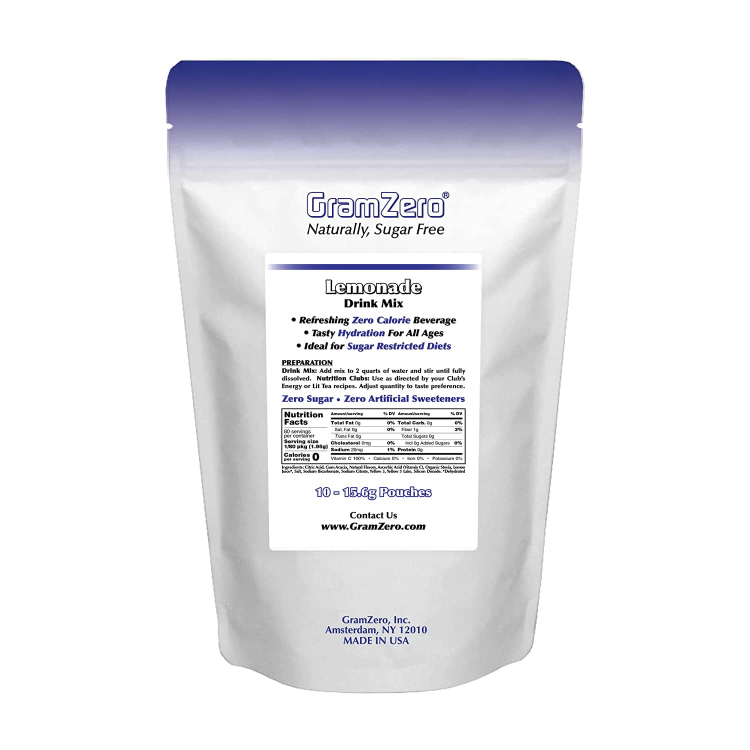 GramZero zero-calorie mix supports loaded tea recipes with flavorful versatility.