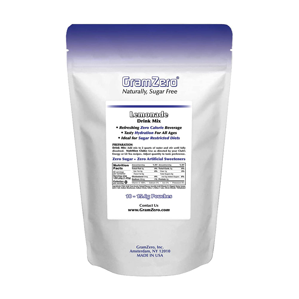 GramZero zero-calorie mix supports loaded tea recipes with flavorful versatility.