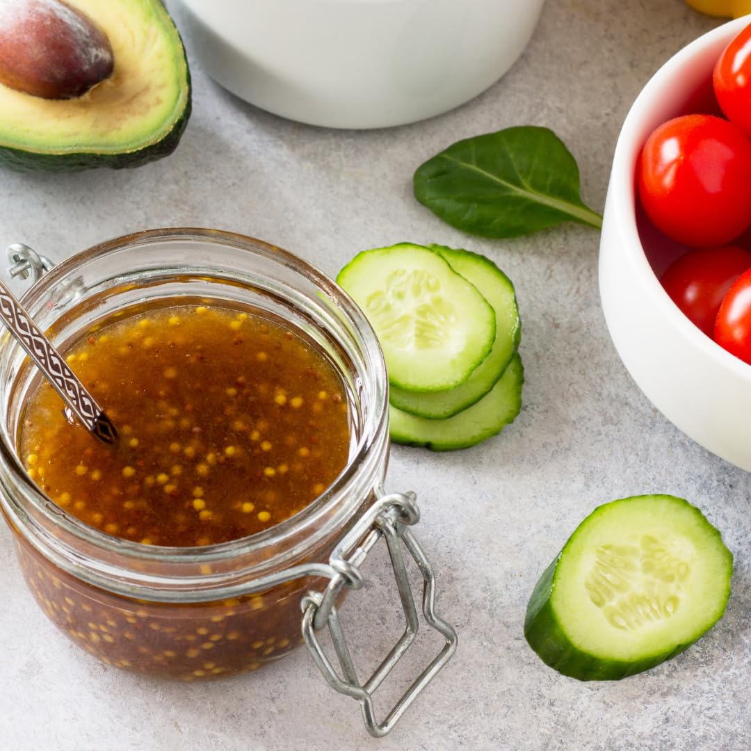 Condiment creation with GranAroma brown mustard seeds in your kitchen.