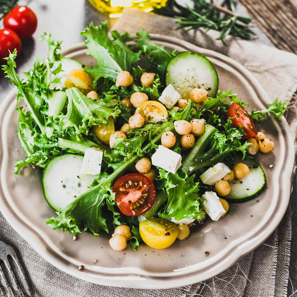 GranAroma Malt Vinegar Powder seasoning vegetables for bright flavor.