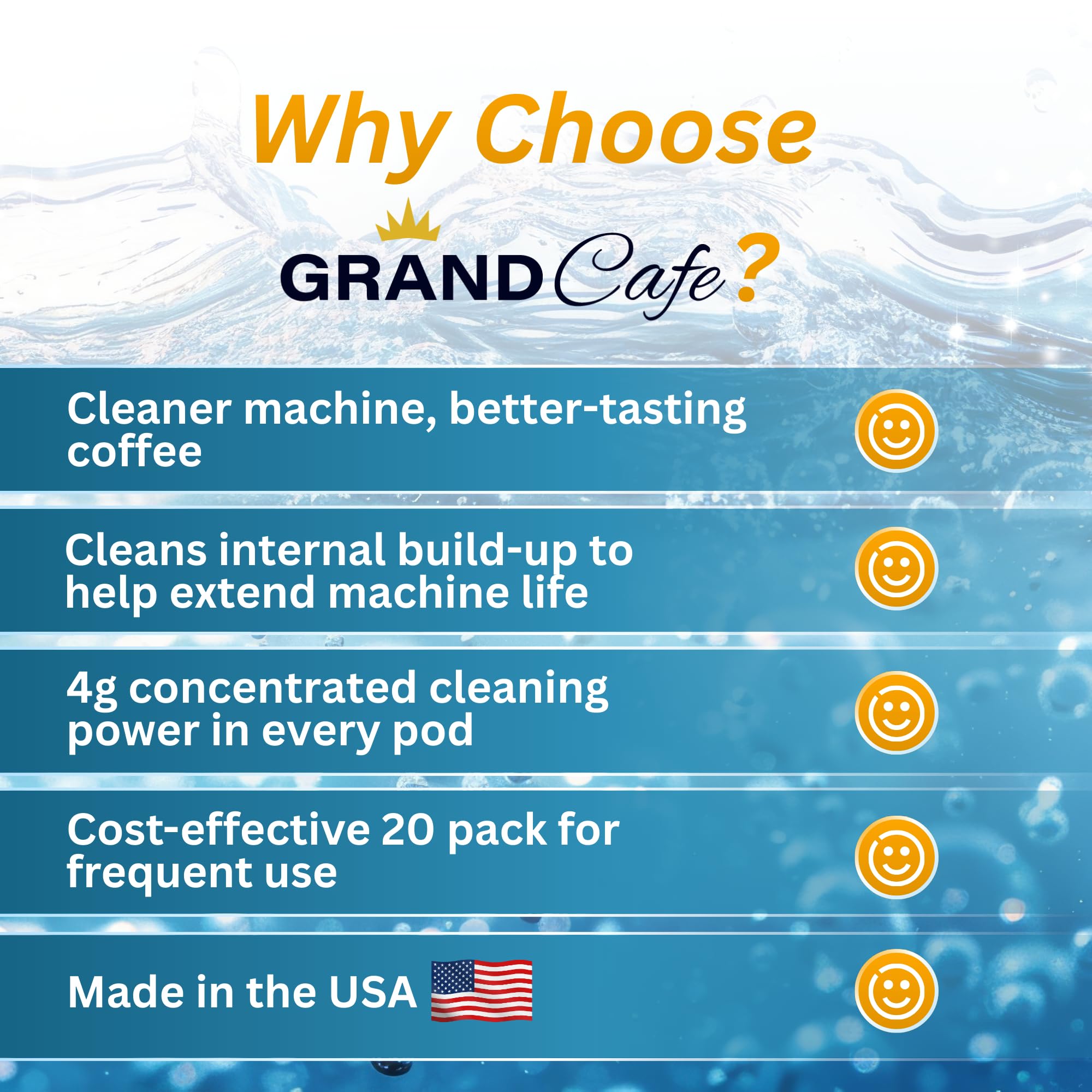 Grand Cafe de la Gare rinse pod—brew as normal for easy maintenance.