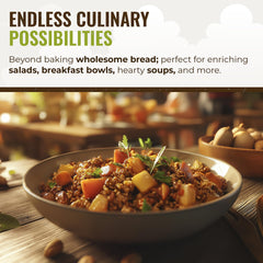Grand Teton Spelt Berries cooked to chewy texture enhance salads, soups, and pilafs.