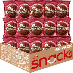 Grandma's Chocolate Brownie big cookie pack front; bulk snack for gatherings.