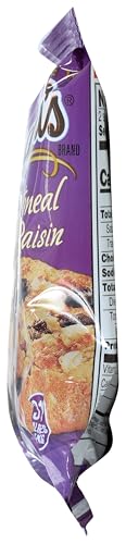 Grandma's Cookies oats and raisins close-up highlight wholesome ingredients