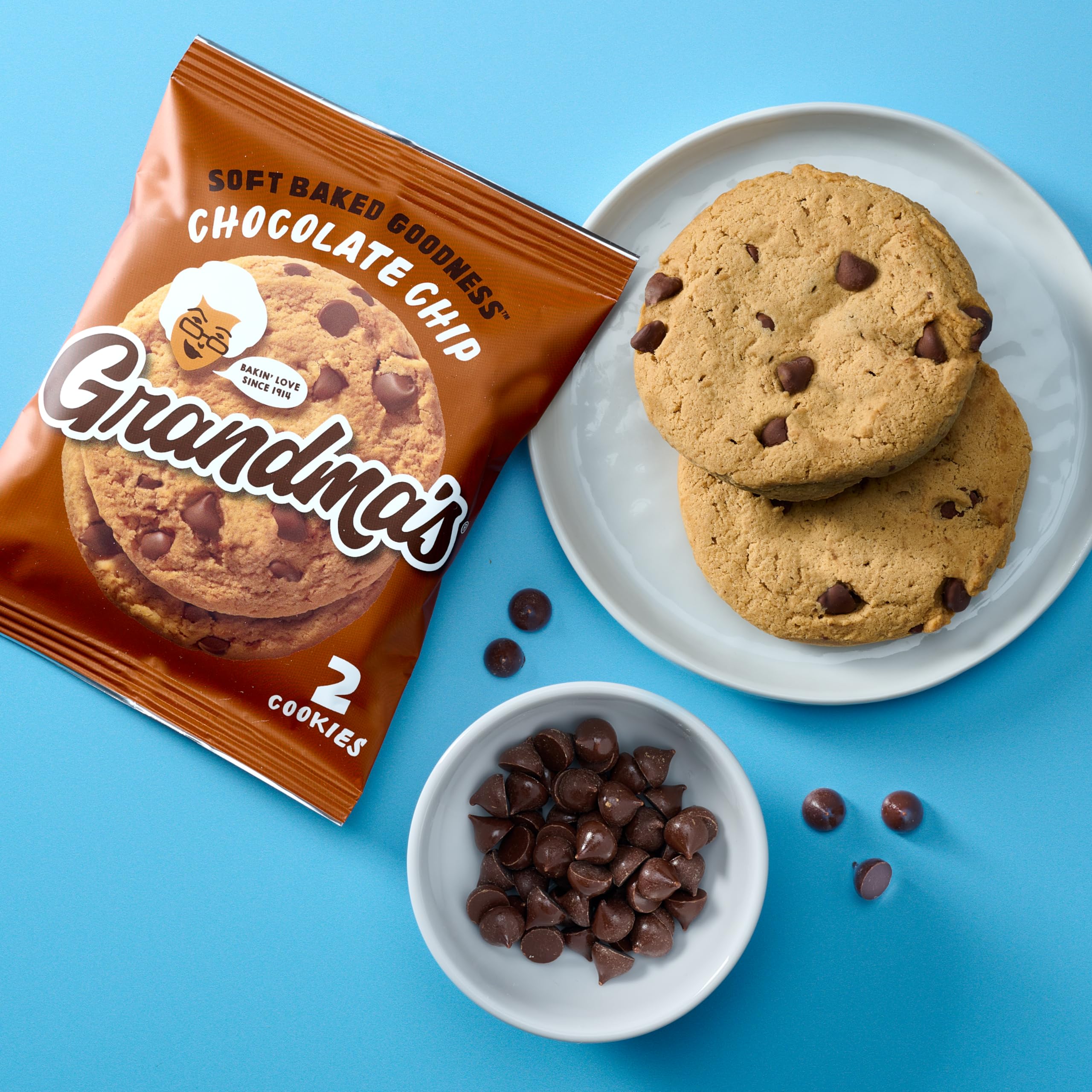 Grandma's Cookies bulk display is ideal for gatherings.