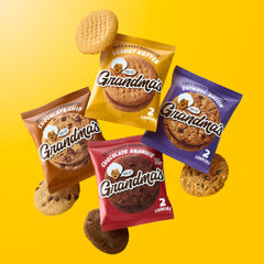 Grandma's Mini Vanilla Sandwich Cremes bite-sized treats for quick indulgence.