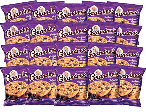 Grandma's Oatmeal Raisin Cookies 20-count pack ready for sharing.