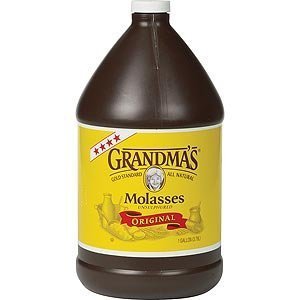 Grandma's Molasses bottle ready for baking and glazing; unsulphured and gluten-free