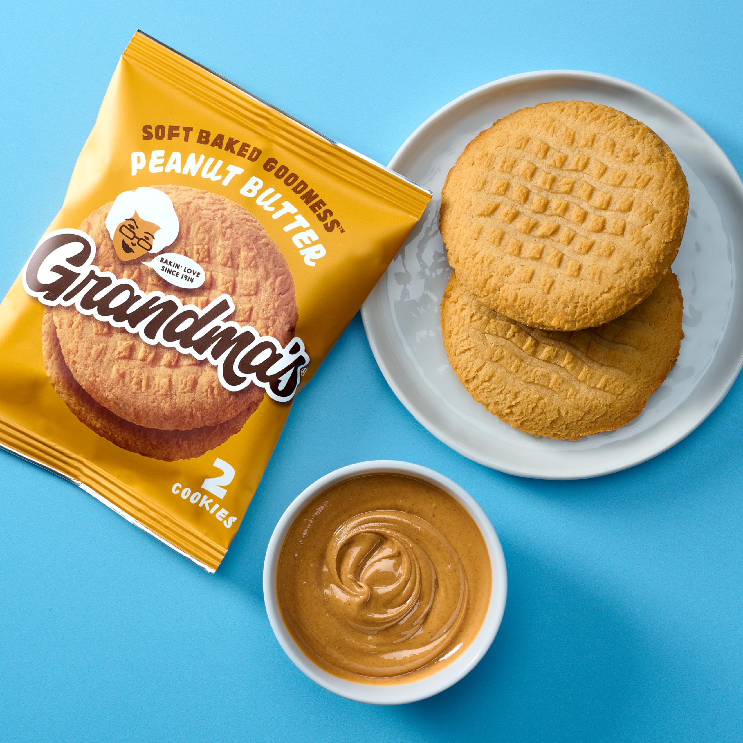 Grandma's Peanut Butter Cookies on-the-go snack, convenient pocket-sized treat.