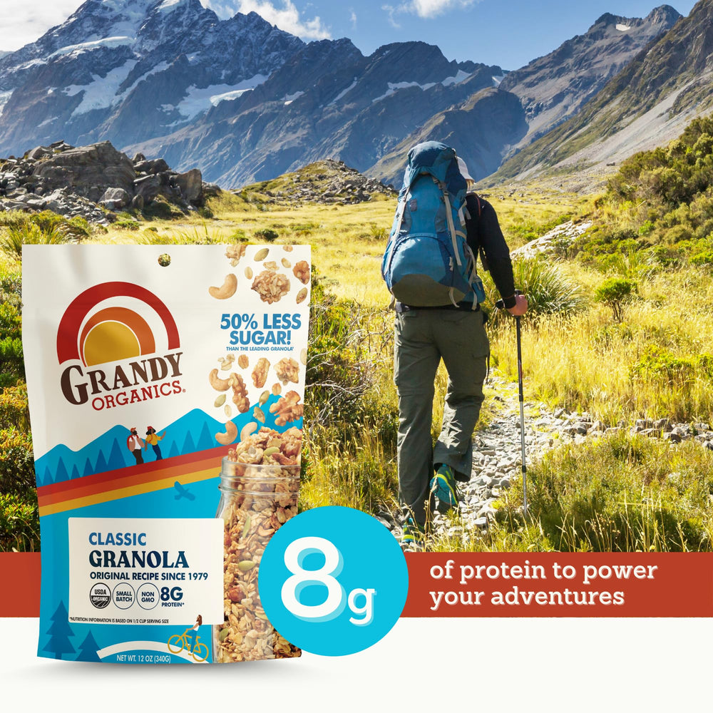 Grandy Organics Classic Granola breakfast topper for yogurt or smoothie bowls