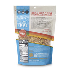 Grandy Organics granola classic packaging shot showcasing organic, non-GMO ingredients