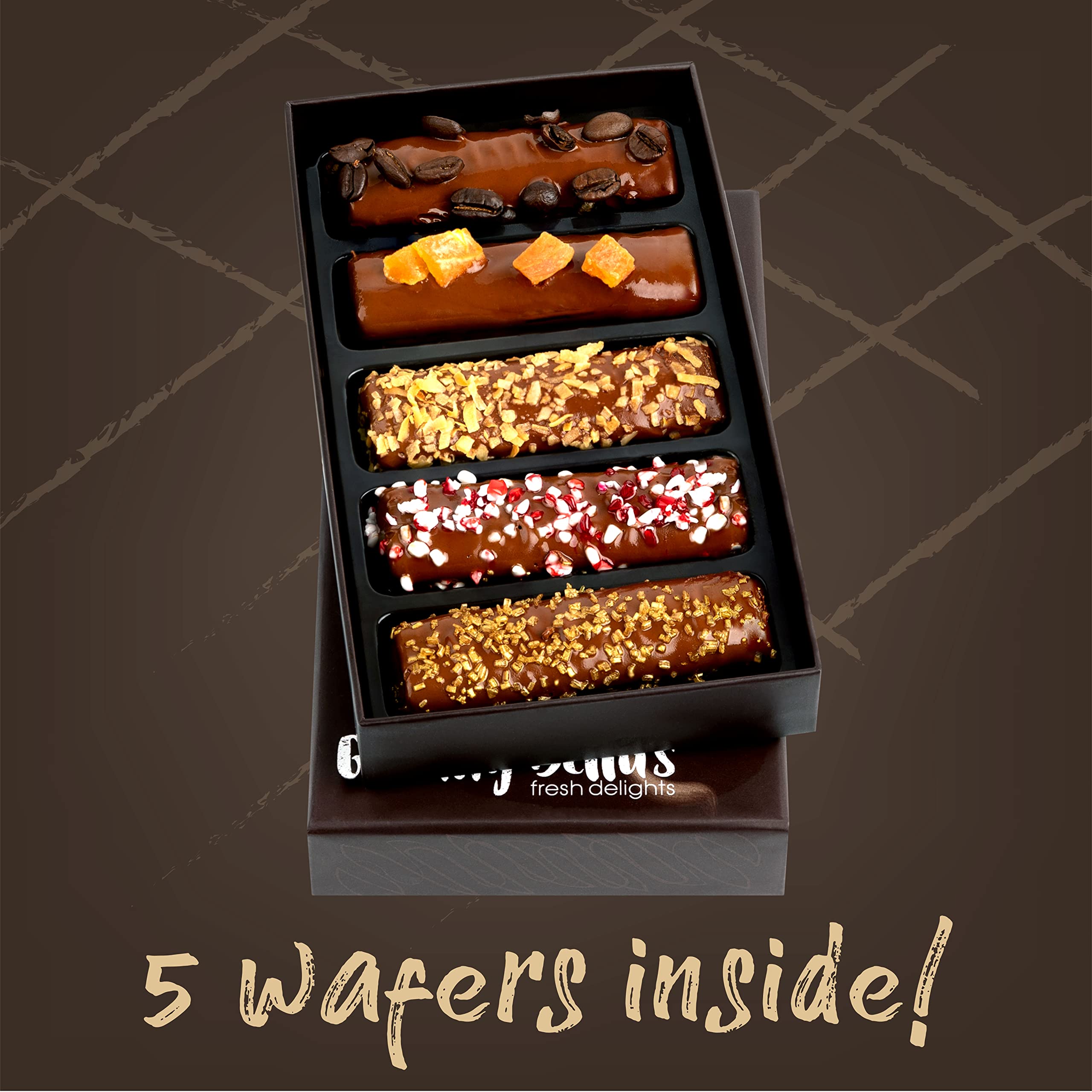 Granny Bella's Easter 5 wafers cream-filled center delivers indulgent textures for dessert fans.