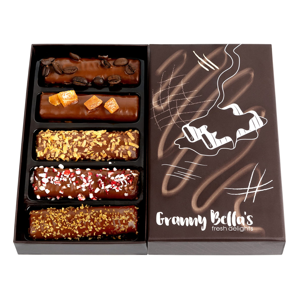 Granny Bella's Easter 5 wafers packaging highlights premium gift presentation for celebrations.