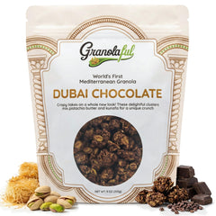 Granolaful Dubai Chocolate Cereal bag ready for breakfast