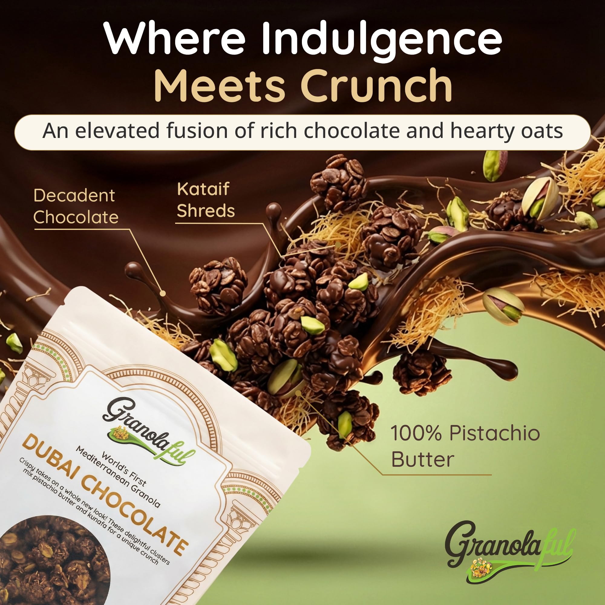 Kids lunchbox Granolaful Dubai Chocolate Cereal