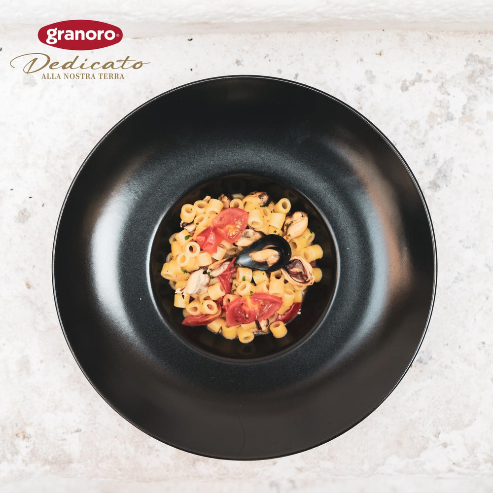 Granoro Dedicato Ditali Lisci #58 ready to cook, pairs well with sauces.
